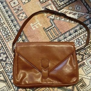 Vintage Salvatore Ferragamo Brown Leather Purse